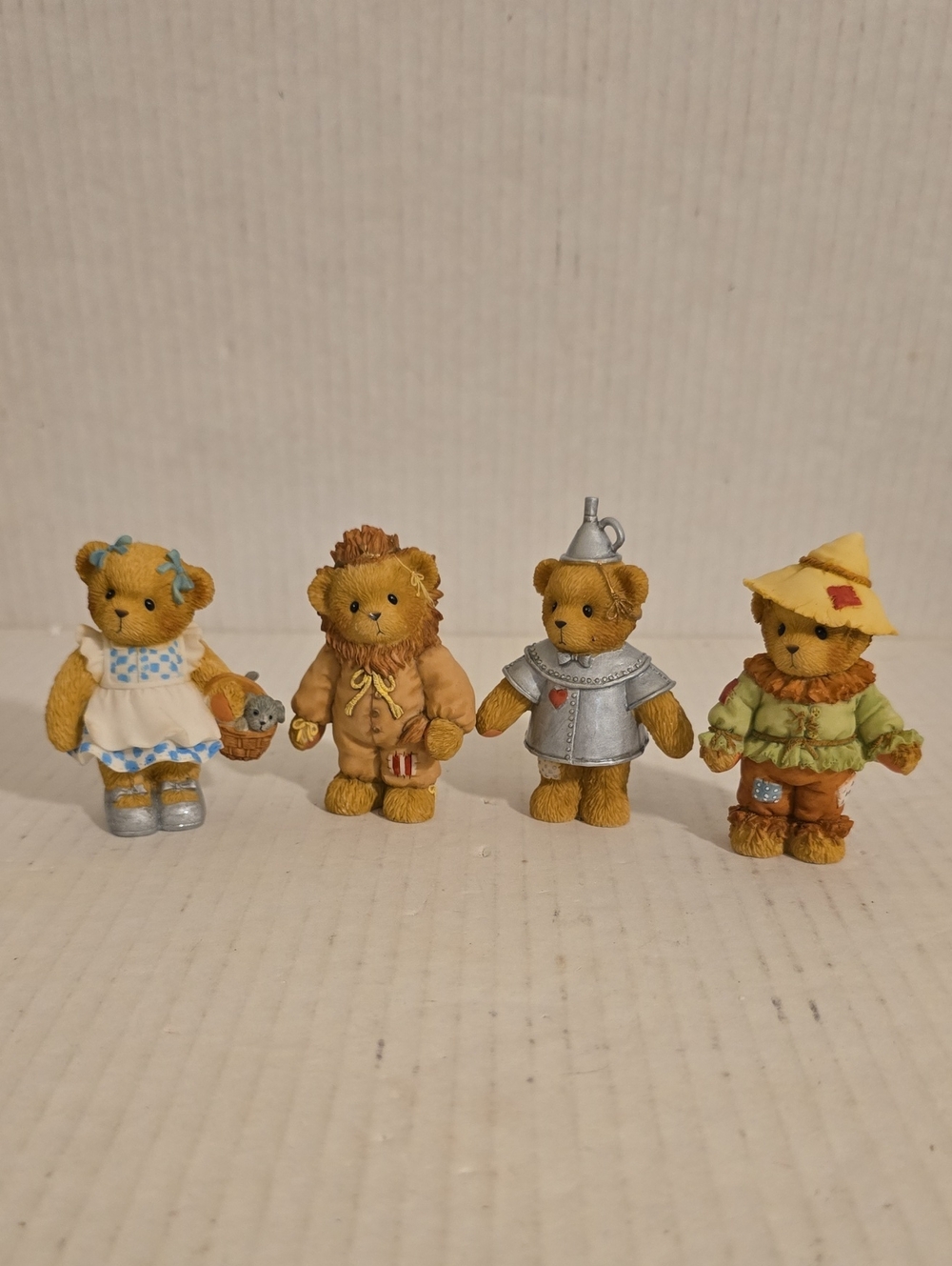 Set of 4 Cherished Teddies Wizard of Oz Figurines in Orignal Boxes